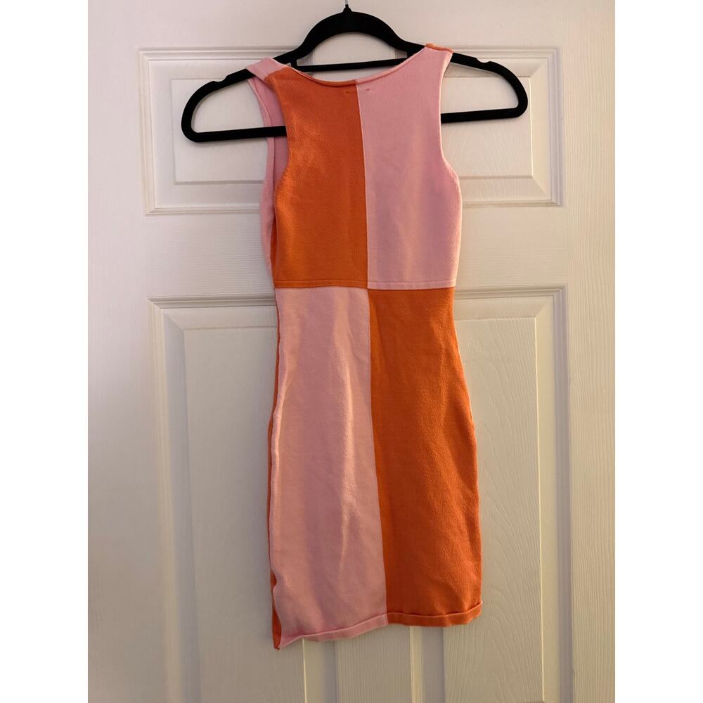 Cute Orange and Pink Knitted Dres By Princess Polly Size XS/Small - Picture 2 of 6